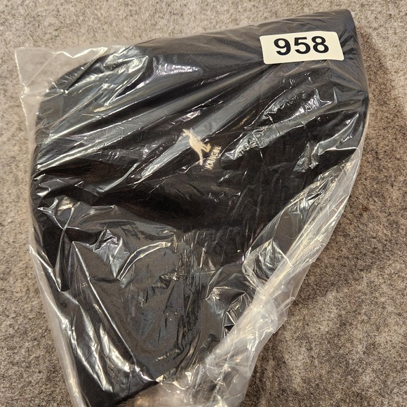 Vintage Y2K Kangol Hat Bucket Mens Medium Black Wool Lahinch Street Hip Hop - Picture 10 of 10